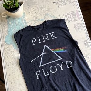 🤘🏻Pink Floyd Dark Side of the Moon Graphic Cutoff Tee